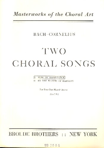 Song of Repentance&nbsp;&nbsp;for mixed chorus a cappella&nbsp;&nbsp;score