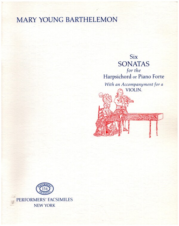 6 Sonatas  for harpsichord (piano) and violin  