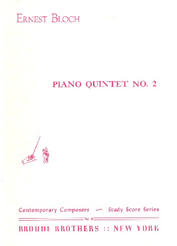 Piano Quintet no.2&nbsp;&nbsp;for 2 violins, viola, cello and piano&nbsp;&nbsp;study score