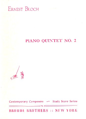Piano Quintet no.2  for 2 violins, viola, cello and piano  study score