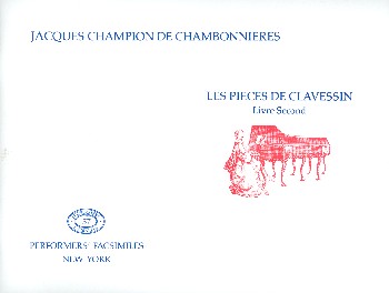 Les Pièces de Clavessin vol.2    facsimile