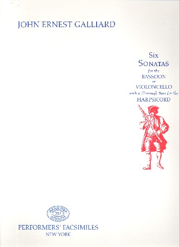 6 Sonatas  for bassoon (violoncello) and Bc  facsimile (Bc not realized)