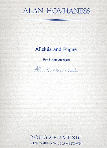Alleluia and Fugue  for string orchestra  score