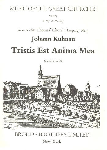 Tristis est anima mea  for mixed chorus a cappella  score