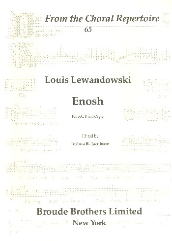 Enosh  for mixed chorus and organ  score (heb/en)