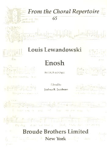 Enosh&nbsp;&nbsp;for mixed chorus and organ&nbsp;&nbsp;score (heb/en)