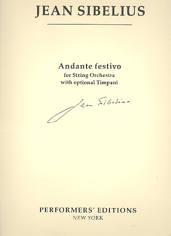 Andante festivo&nbsp;&nbsp;for string orchestra (timpani ad lib)&nbsp;&nbsp;score