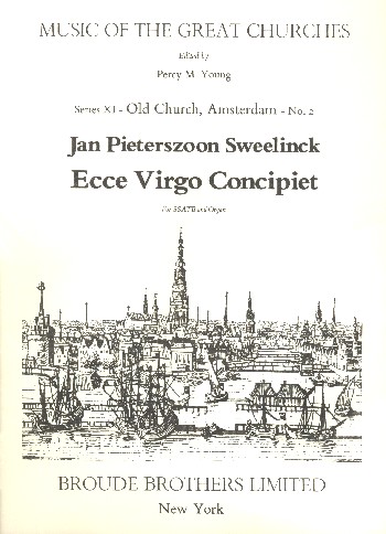 Ecce virgo concipiet  for mixed chorus and organ  score
