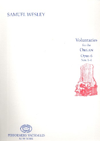 12 Voluntaries op.6 vol.1 (nos.1-6)  for organ  facsimile