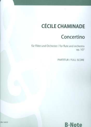 Concertino op.107  für Flöte und Orchester  Partitur