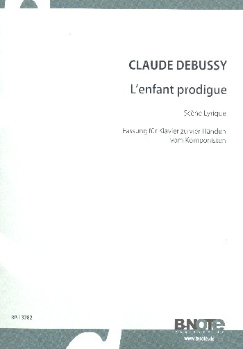 L'enfant prodigue  für Klavier zu 4 Händen  Spielpartiture
