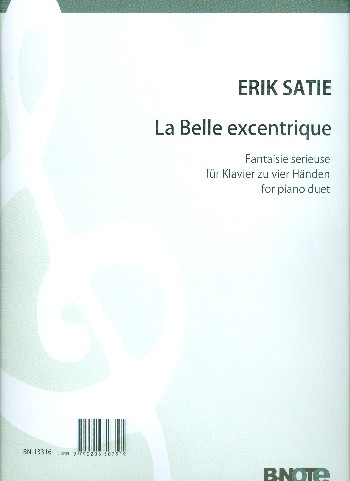 La belle excentrique&nbsp;&nbsp;für Klavier zu 4 Händen&nbsp;&nbsp;Spielpartitur