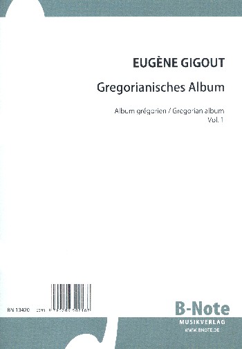 Gregorianisches Album Band 1  für Orgel (manualiter) (Klavier/Cembalo)  