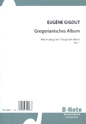 Gregorianisches Album Band 1&nbsp;&nbsp;für Orgel (manualiter) (Klavier/Cembalo)&nbsp;&nbsp;