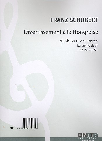 Divertissement à la Hongroise DV 818 op.54&nbsp;&nbsp;für Klavier zu 4 Händen&nbsp;&nbsp;