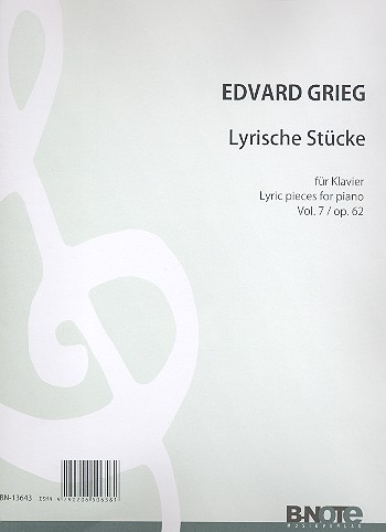 Lyrische Stücke Band 7 op.62&nbsp;&nbsp;für Klavier&nbsp;&nbsp;