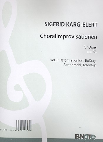 66 Choralimprovisationen op.65 Band 5  für Orgel  