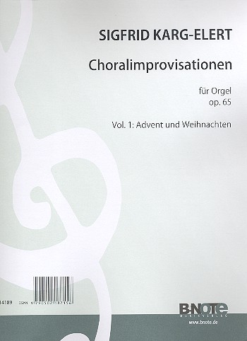 66 Choralimprovisationen op.65 Band 1  für Orgel  