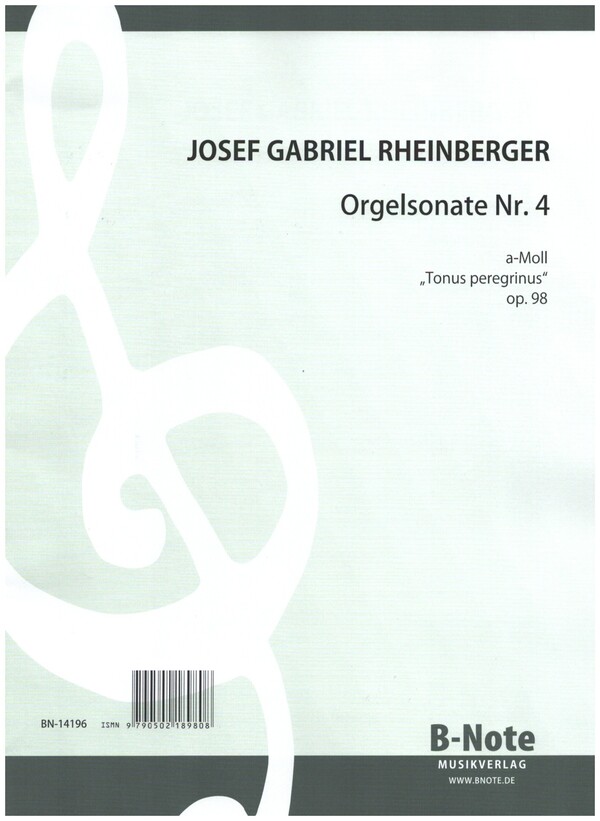 Orgelsonate Nr.4 a-Moll op.98&nbsp;&nbsp;für Orgel&nbsp;&nbsp;