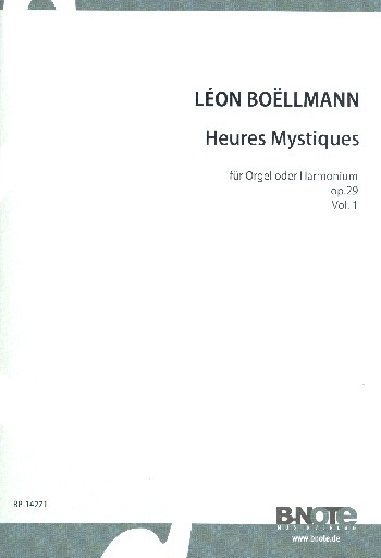Heures mystiques op29 Heft 1  für Orgel manualiter  