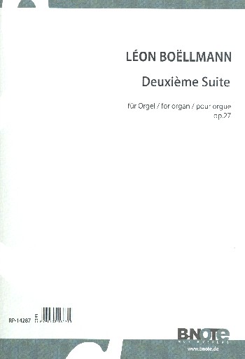 Suite Nr.2 op.27&nbsp;&nbsp;für Orgel&nbsp;&nbsp;
