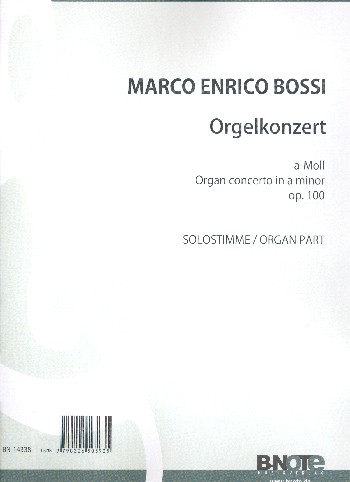 Orgelkonzert a-Moll op.100    Solostimme Orgel