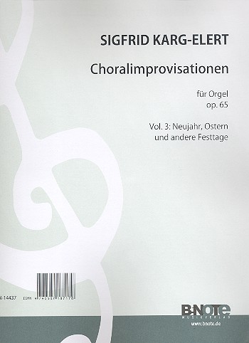 66 Choralimprovisationen op.65 Band 3  für Orgel  