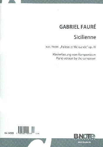 Sicilienne op.78&nbsp;&nbsp;für Klavier&nbsp;&nbsp;