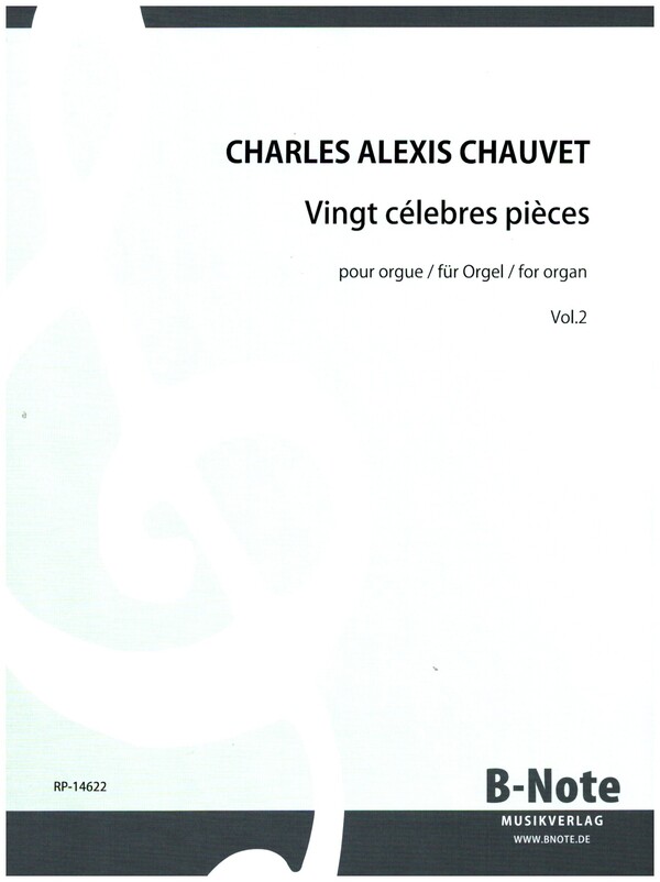 Vingt célebres pièces vol.2  pour orgue  