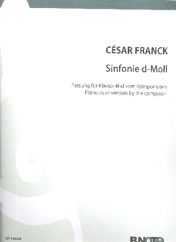Sinfonie d-Moll  für Klavier zu 4 Händen  Partitur