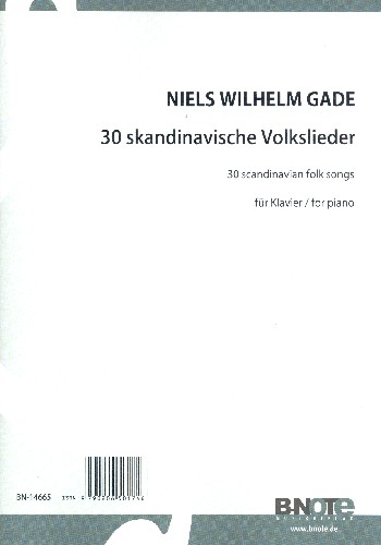 30 skandinavische Volkslieder  für Klavier  Spielnoten