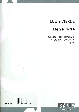 Messe basse op.30&nbsp;&nbsp;für Orgel (Harmonium)&nbsp;&nbsp;