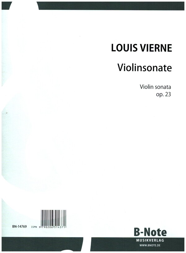 Violinsonate op.23&nbsp;&nbsp;für Violine und Klavier&nbsp;&nbsp;