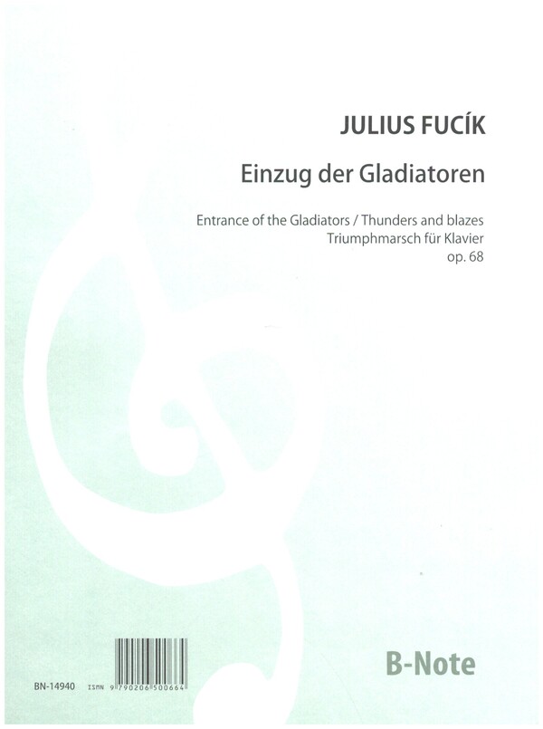 Einzug der Gladiatoren op.68  für Klavier  