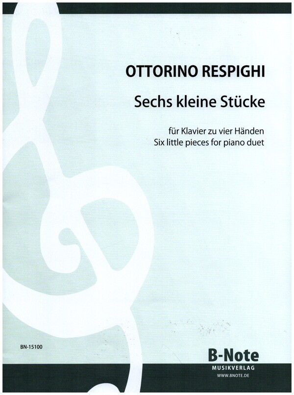 6 kleine Stücke  für Klavier zu 4 Händen  Partitur