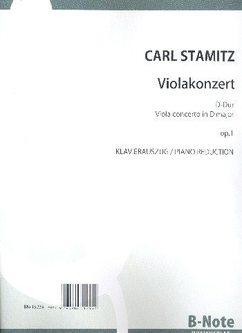Konzert D-Dur op.1 für Viola und Orchester&nbsp;&nbsp;für Viola und Klavier&nbsp;&nbsp;