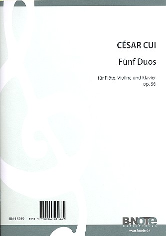 5 Duos op.56  für Flöte, Violine und Klavier  Stimmen