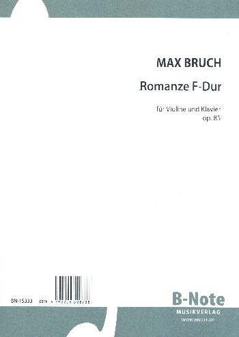 Romanze F-Dur op.85 für Violine und Orchester  für Violine und Klavier  