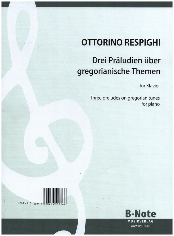 3 Präludien über gregorianische Themen  für Klavier  