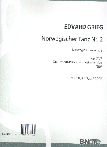 Norwegischer Tanz A-Dur op.35,2&nbsp;&nbsp;für Orchester&nbsp;&nbsp;Partitur