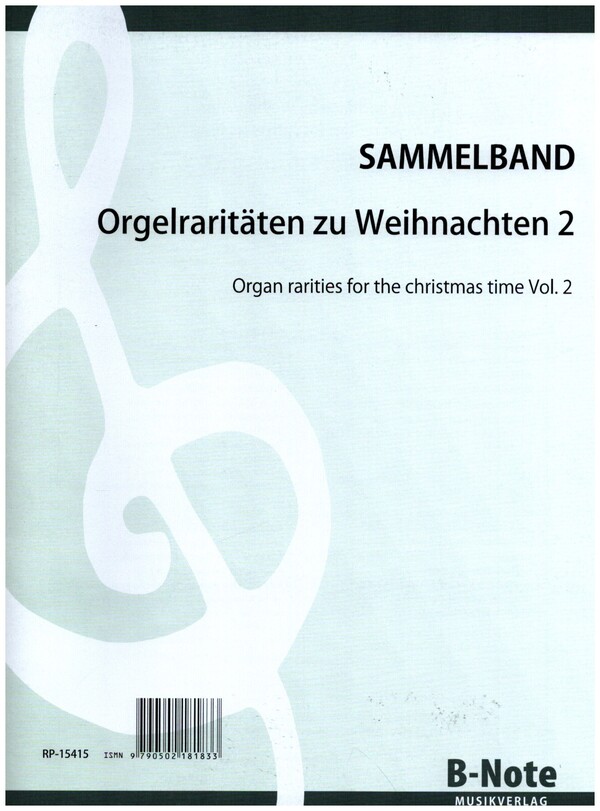 Orgelraritäten zu Weihnachten Band 2&nbsp;&nbsp;für Orgel&nbsp;&nbsp;