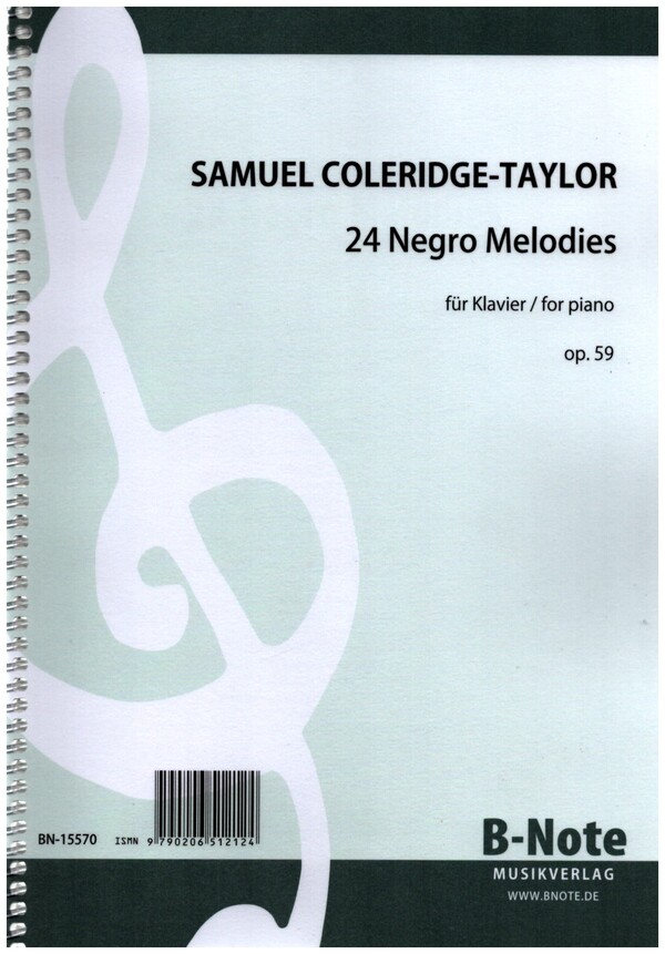 24 Negro Melodies op.59  für Klavier  