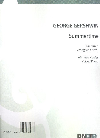 Summertime&nbsp;&nbsp;für Gesang und Klavier&nbsp;&nbsp;