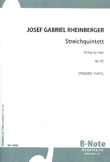 Streichquintett a-Moll op.82&nbsp;&nbsp;für 2 Violinen, 2 Violen und Violoncello&nbsp;&nbsp;Stimmensatz