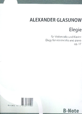 Elegie op.17  für Violoncello und Klavier  