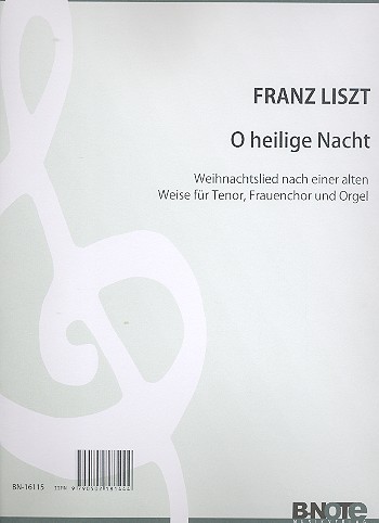 O heilige Nacht&nbsp;&nbsp;für Tenor, Frauenchor und Orgel&nbsp;&nbsp;Partitur