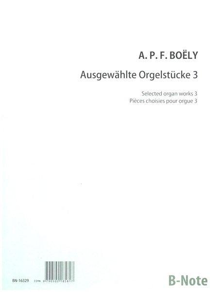 Ausgewählte Orgelwerke Band 3    