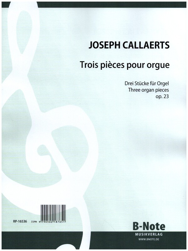 3 Pièces op.23  pour orgue  