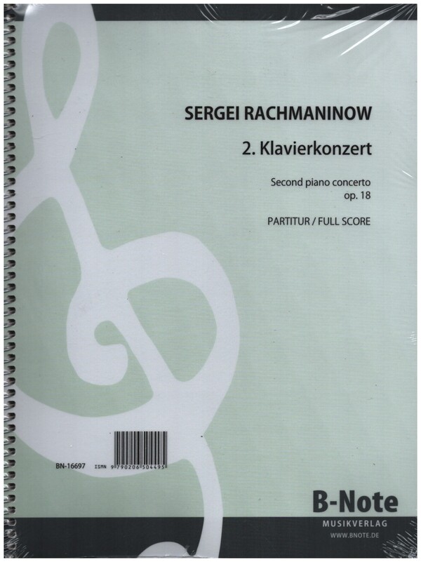 Konzert c-Moll Nr.2 op.1  für Klavier und Orchester  Partitur