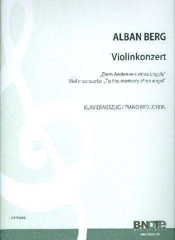 Konzert Dem Andenken eines Engels&nbsp;&nbsp;für Violine und Orchester&nbsp;&nbsp;Klavierauszug